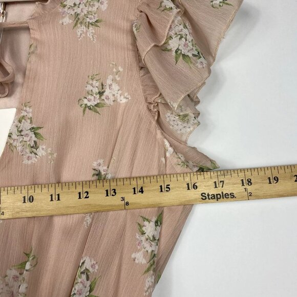 Show Me Your MuMu Pink Floral Coquette Ruffle Mumu Mini Dress - Picture 8 of 10